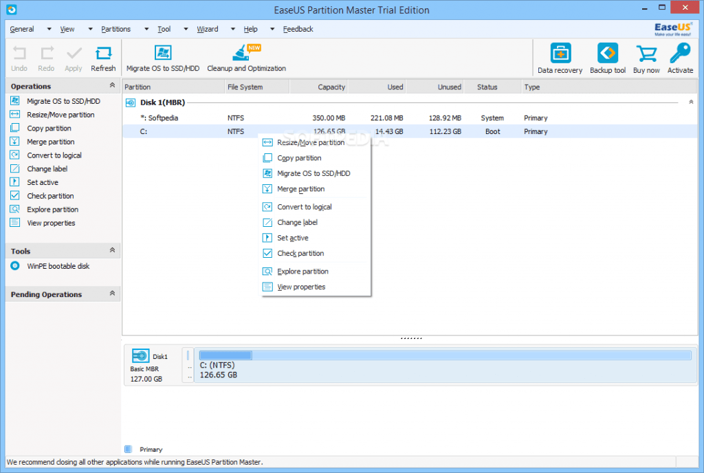 EaseUS Partition Master 12 license key Free Download