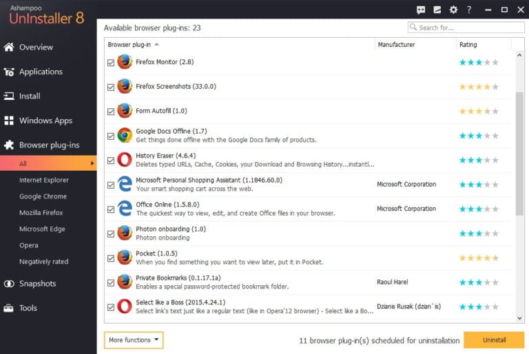 Ashampoo UnInstaller license key Free Download