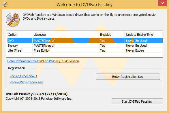 DVDFab Passkey 9.4.6.0 for Windows