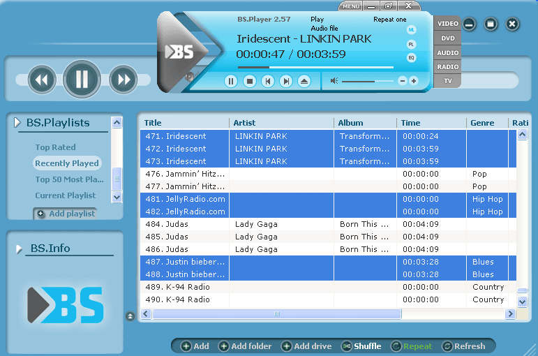 BS.Player Pro 2.77 Build 1092 Crack Latest Version BS.Player Pro Registration key Full Version