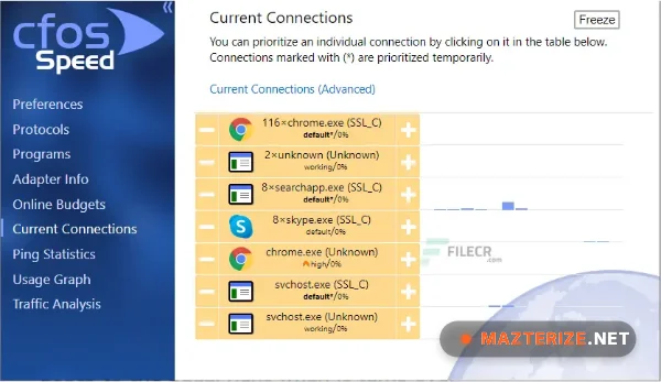 cFosSpeed screenshots