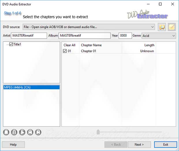 DVD Audio Extractor for Mac