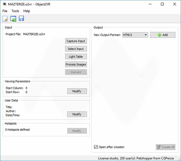 Object2VR 3.1.10 Studio / Unbranded Crack Full Version Object2VR