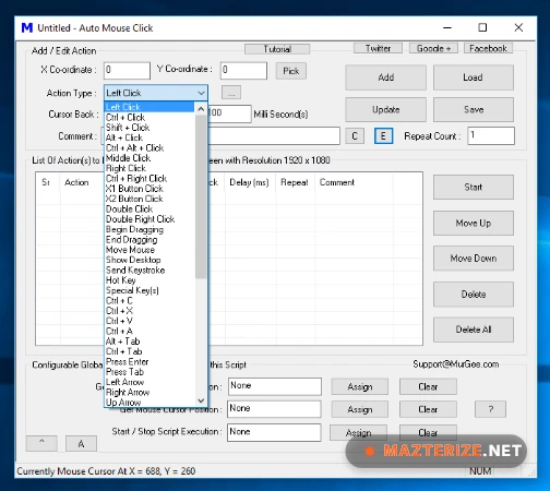 Auto Mouse Click 3.2 Full Version Auto Mouse Clicker 3.2 screenshot