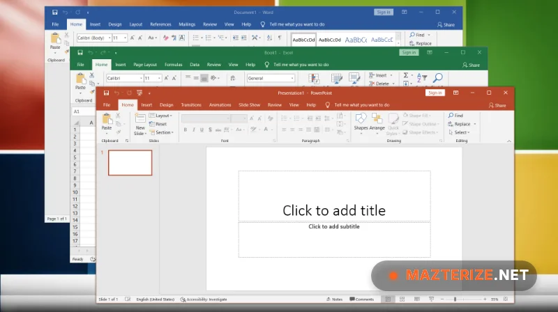 Microsoft Office 2016 Pro Plus screenshots