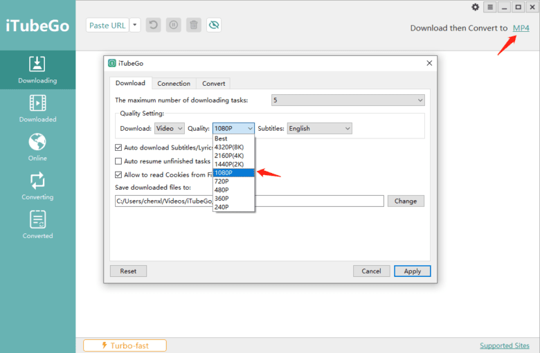 iTubeGo YouTube Downloader