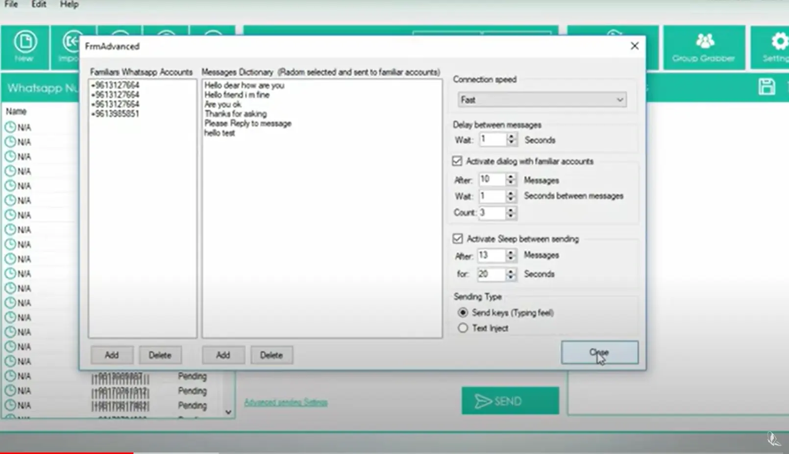 Bulk Whatsapp Sender 