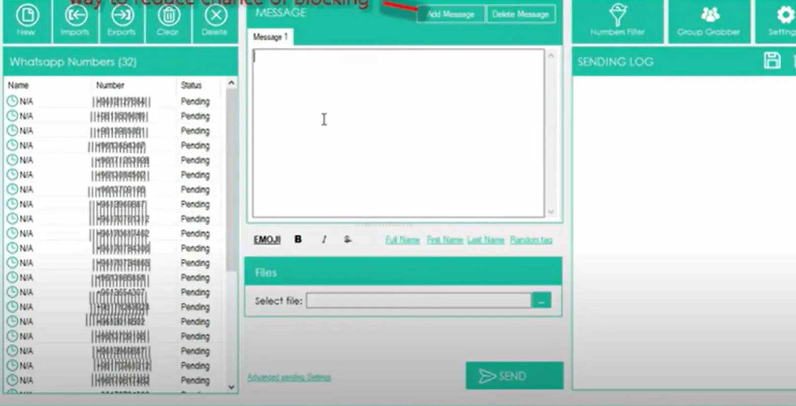 Bulk Whatsapp Sender 