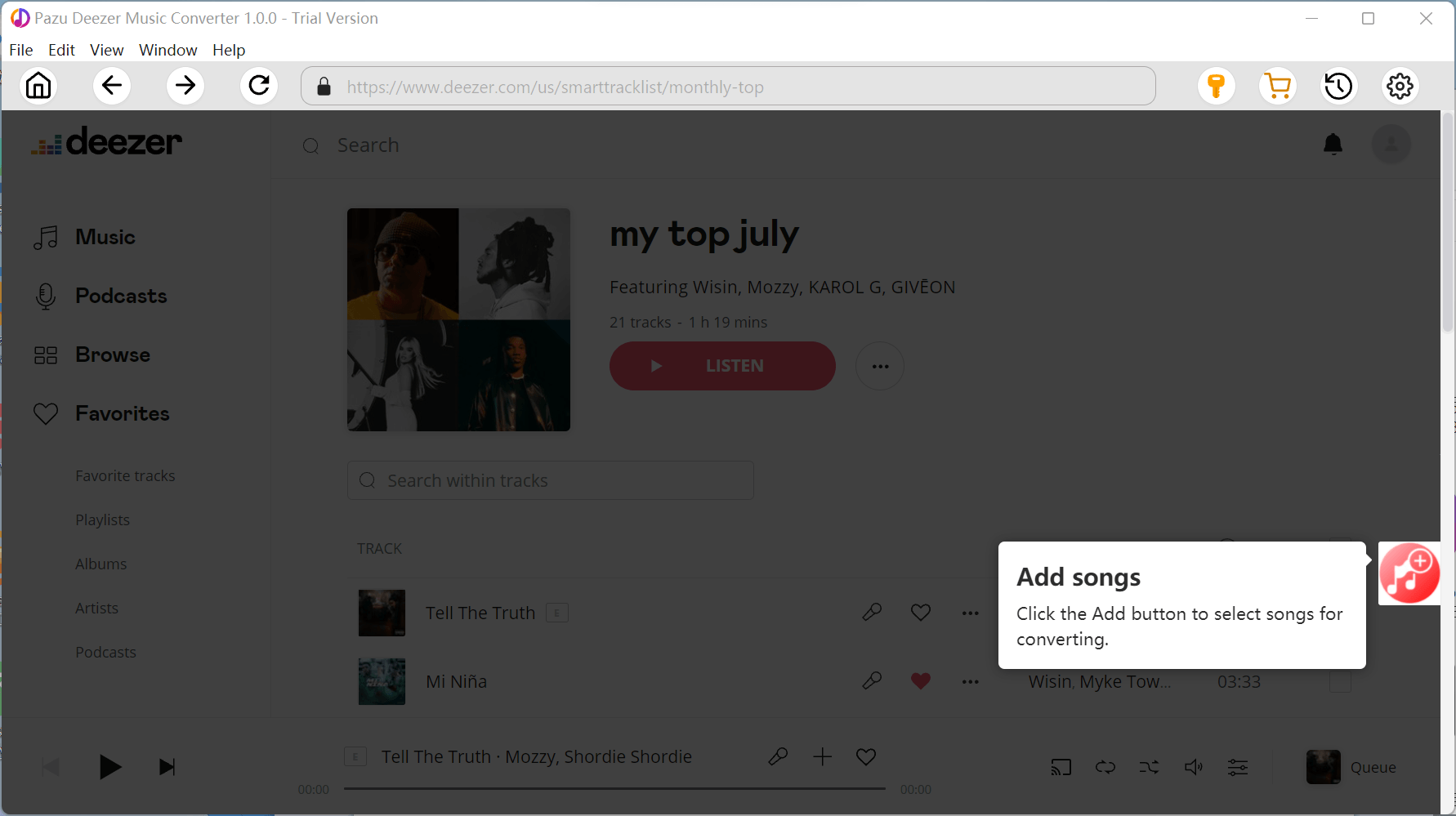 Pazu Deezer Music Converter