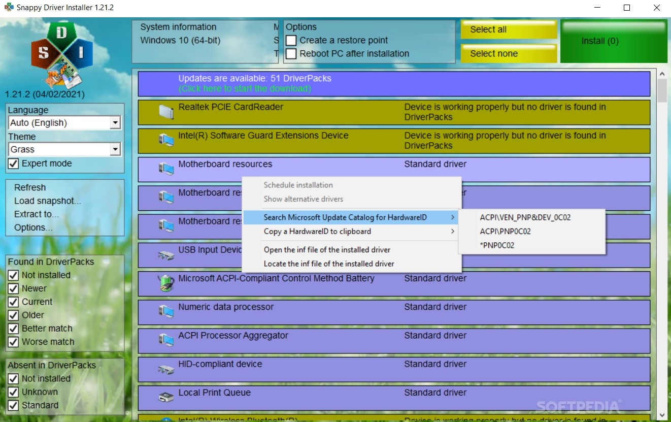 Snappy Driver installer