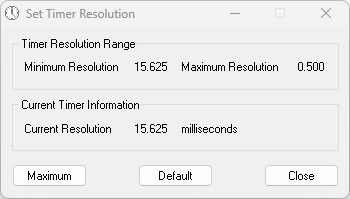 Timer Resolution 1.2 Download Timer Resolution