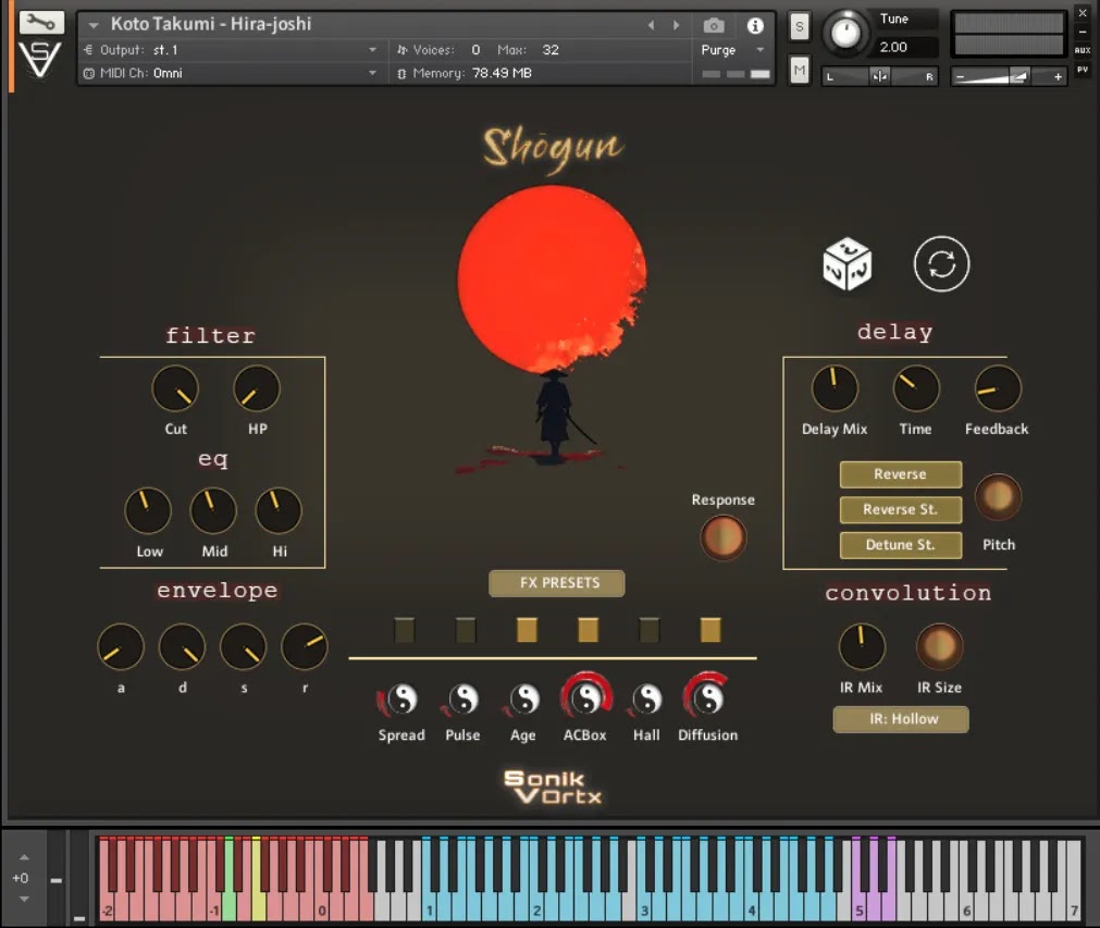 Sonik Vortx Shogun KONTAKT Library Screenshot