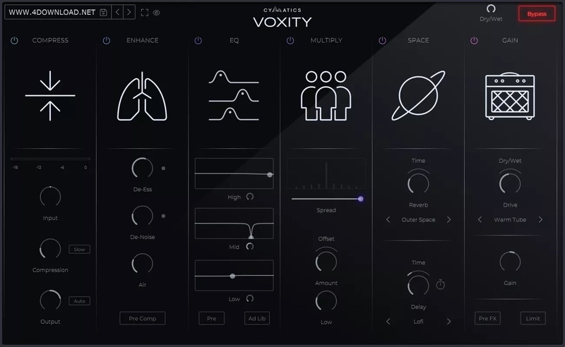 Cymatics VOXITY Vocal Mixing Plugin v0.8.0 for Windows Cymatics VOXITY Vocal Mixing Plugin Free Download