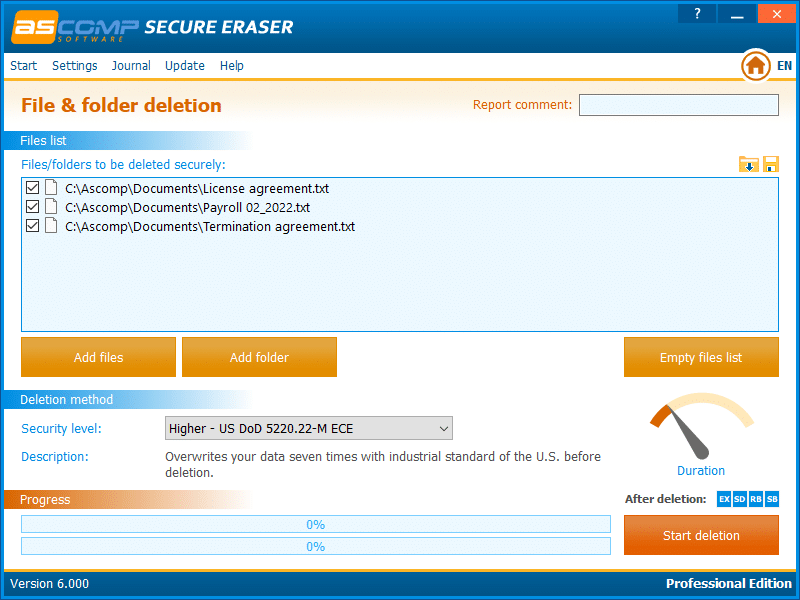 Ascomp Secure Eraser Professional Download Ascomp Secure Eraser Professional