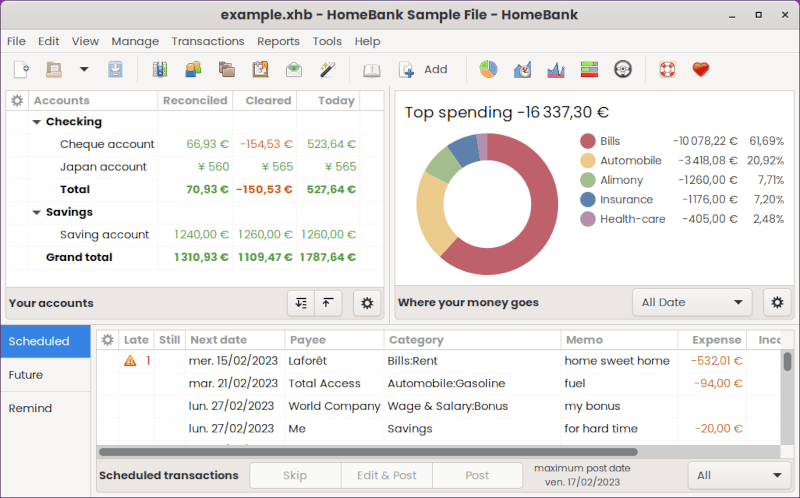 HomeBank 5.9.5 Free Download For Windows HomeBank 5.9.5 Free Download For Windows Screenshot