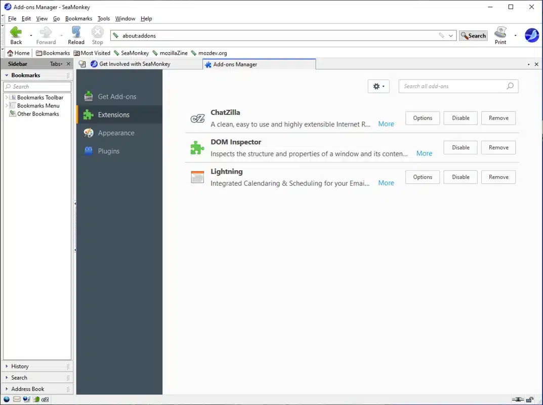 SeaMonkey 2.53.21 Free Download Screenshot