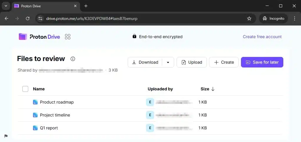 Proton Drive 1.11.2 Download Screenshot