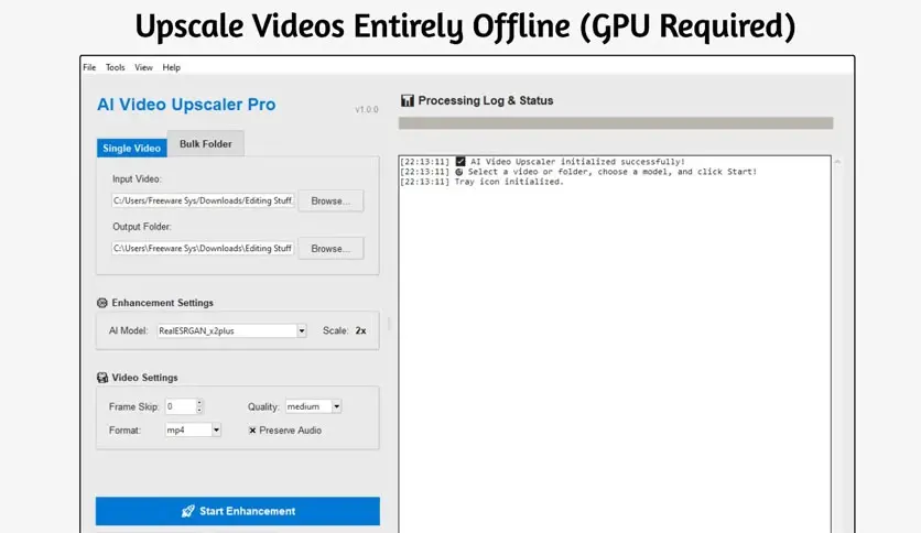AI Video Upscaler Pro v1.2.7 Free Download (Latest 2026) AI Video Upscaler Pro Free Download