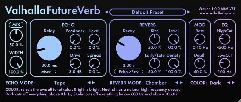 Valhalla DSP Valhalla FutureVerb Free Download