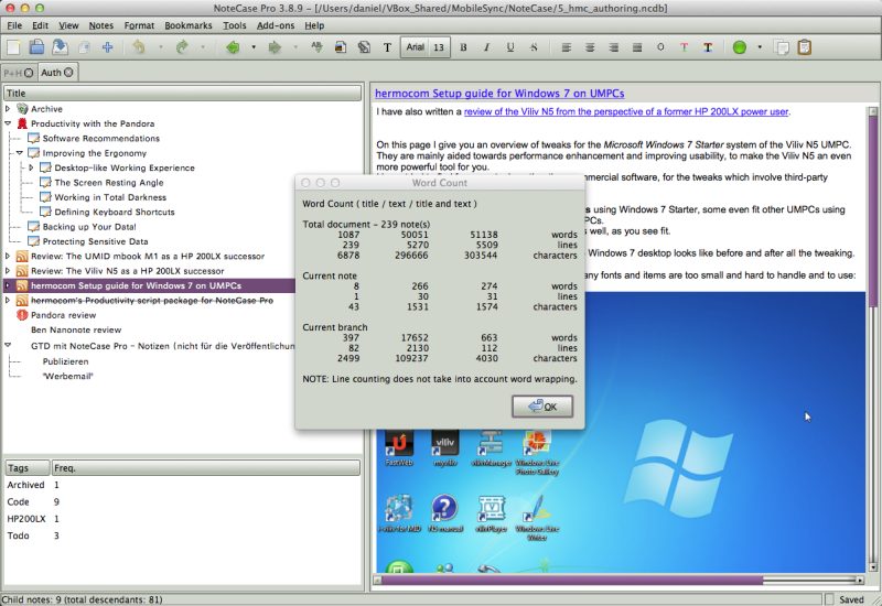 NoteCase Pro 4.8.5 for Windows Free Download (Latest 2026) NoteCase Pro Free Download