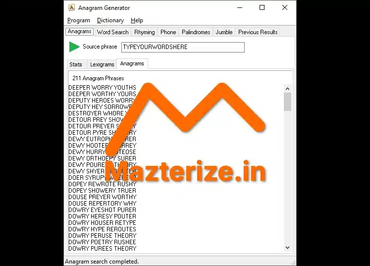Anagram Generator Free Download
