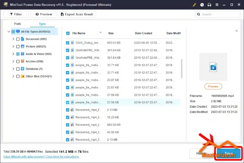 MiniTool Power Data Recovery 