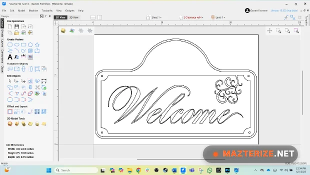 Vectric VCarve Pro 10.514 ScreenShot