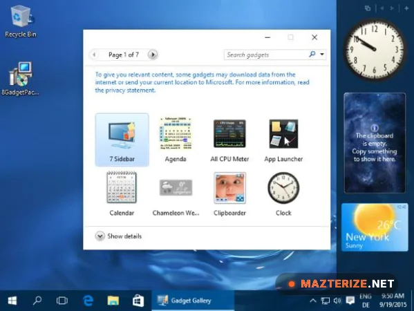 8GadgetPack 41.0 for Windows 8GadgetPack screenshots