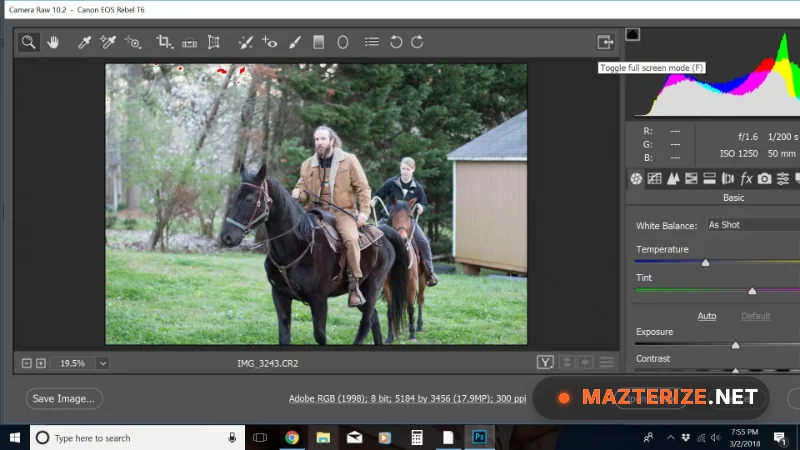 Adobe Camera Raw 18.2.2 for Windows Screenshot