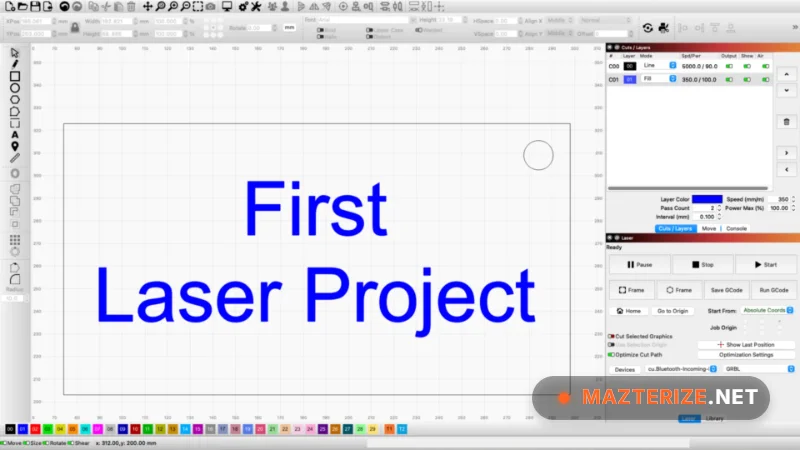 LightBurn screenshot 