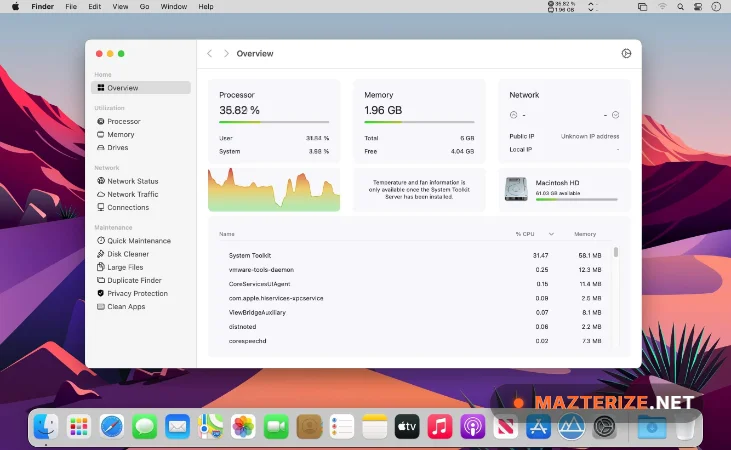 System Toolkit 6.2.2 For Mac System Toolkit 6.2.2 screenshot
