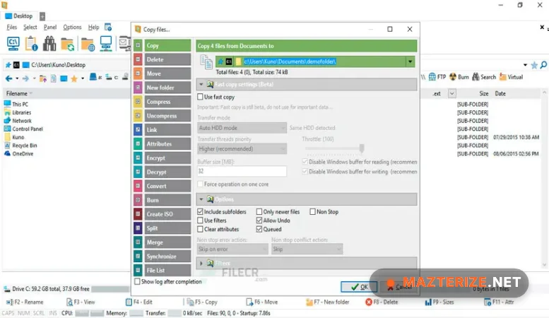 WinNc 11.5.0.0 for Windows screenshot
