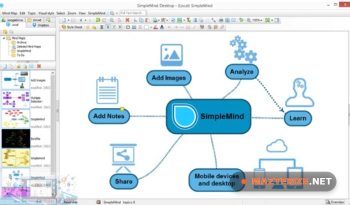 SimpleMind Pro 2.9.2.6637 For Windows SimpleMind Pro screenshots