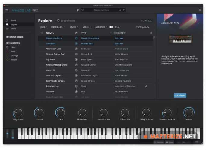 Arturia Analog Lab V Pro 5.12.4 Free Download Arturia Analog Lab V Pro screenshot