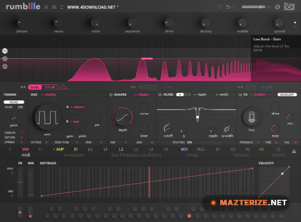 UVI Rumble v1.0.0 for Windows UVI Rumble screenshot