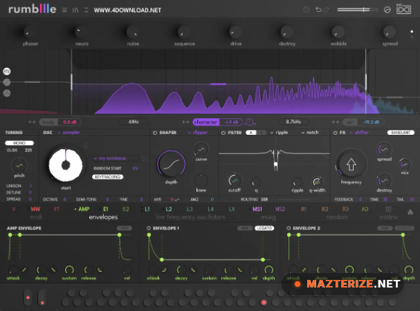 UVI Rumble v1.0.0 for Windows UVI Rumble screenshot
