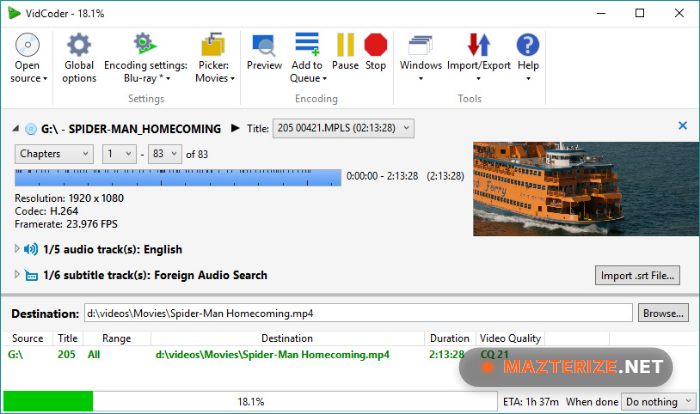 VidCoder 12.20 Free Download VidCoder screenshot